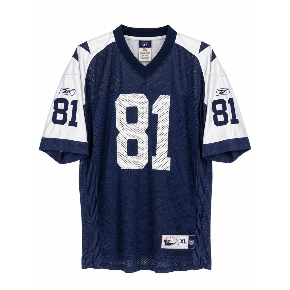 Reebok Dallas Cowboys Terrell Owens 81 NFL Throwbacks Jersey Mens XL Navy Blue
